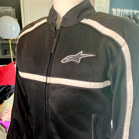 Alpinestars Stella Breeze Black Motorcycle Jacket L Women's Padded - Picture 1 of 4